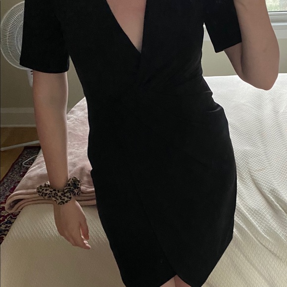 Banana Republic Black Wrap Style Dress - Picture 2 of 3